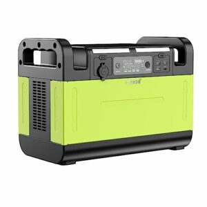 CTECHi 1500W Powerstation, 1210Wh Mobile Stromversorgung mit AC Universal Steckdosen, DC, USB,TYP-C, Tragbare Solar Generator LiFePO4 Batterie für Camping, Wohnmobile und als Notstromaggregat Grün