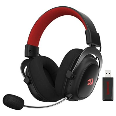 Redragon H510 Zeus-X RGB Kabelloses Gaming-Headset – 7.1 Surround Sound – 53 mm Audio-Treiber-Ohrpolstern mit strapazierfähigem Stoffbezug – Multi-Plattform-Kopfhörer – Stromversorgung über USB