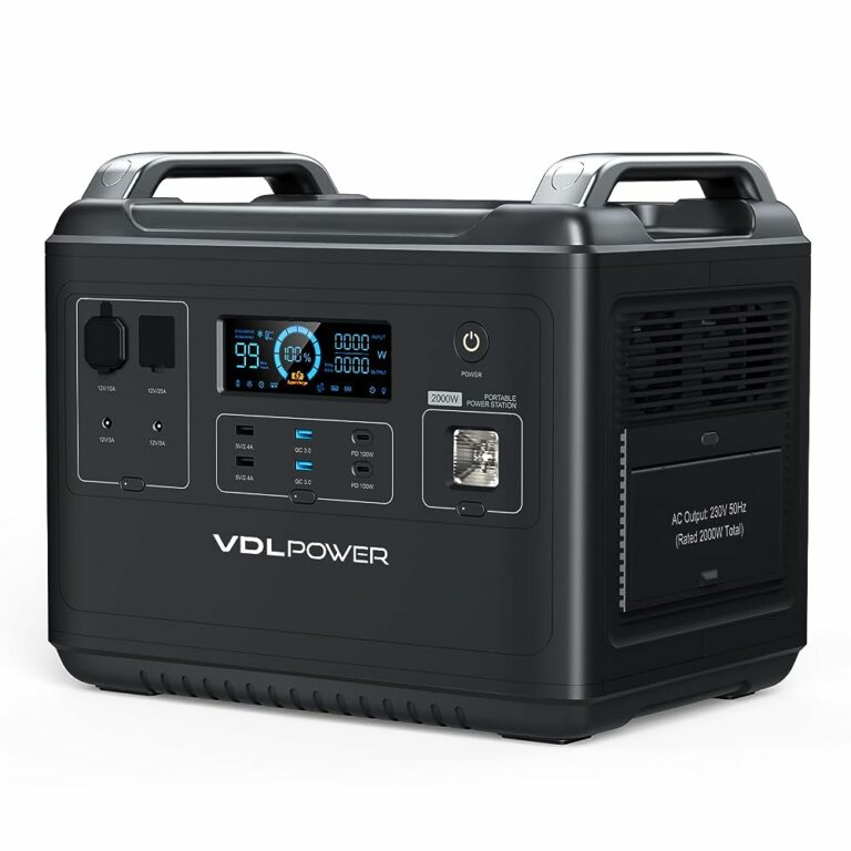 Umfassende Überprüfung der VDL HS2000 1997Wh Tragbaren Powerstation 8 VDL HS2000 1997Wh Tragbare Powerstation mit 230V/2000W (Spitze 4000 W) Steckdose, UPS Solar Generator mit LiFePO4, Mobile Stromversorgung für Wohnwagen, Outdoors, Heimwerken und als Notstromaggregat