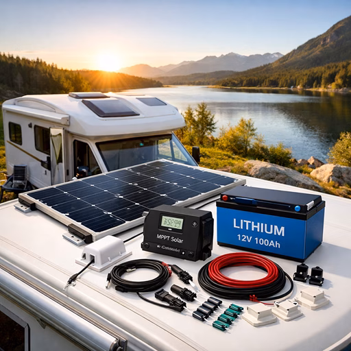 Solaranlage Wohnmobil Komplett Set 400W – maximale Unabhängigkeit und Stromversorgung auf Reisen 1 Solaranlage Wohnmobil Komplett Set 400W