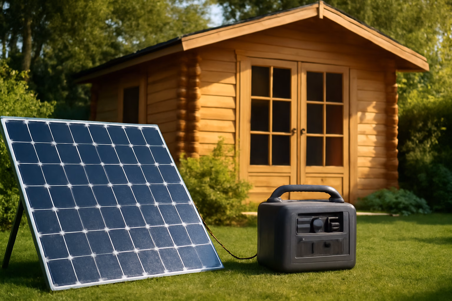 Solargenerator für Gartenhaus 1 Passendes Artikelbild zum Thema Solargenerator für Gartenhaus