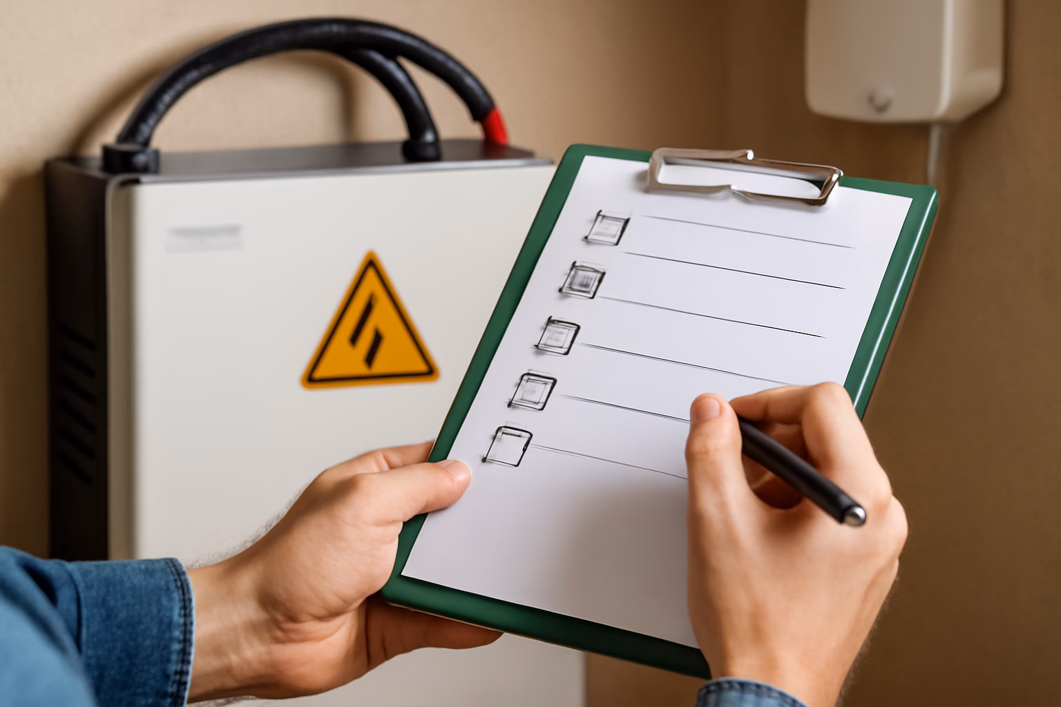 Checkliste: Sicherheitshinweise beim Betrieb von Stromspeichern im Haushalt 5 stromspeicher sicherheit checkliste – passendes Artikelbild